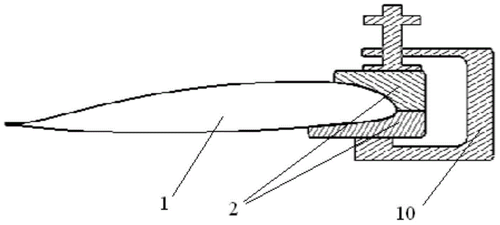 Process method for replacement and repair of iron clad of main blade made of composite material