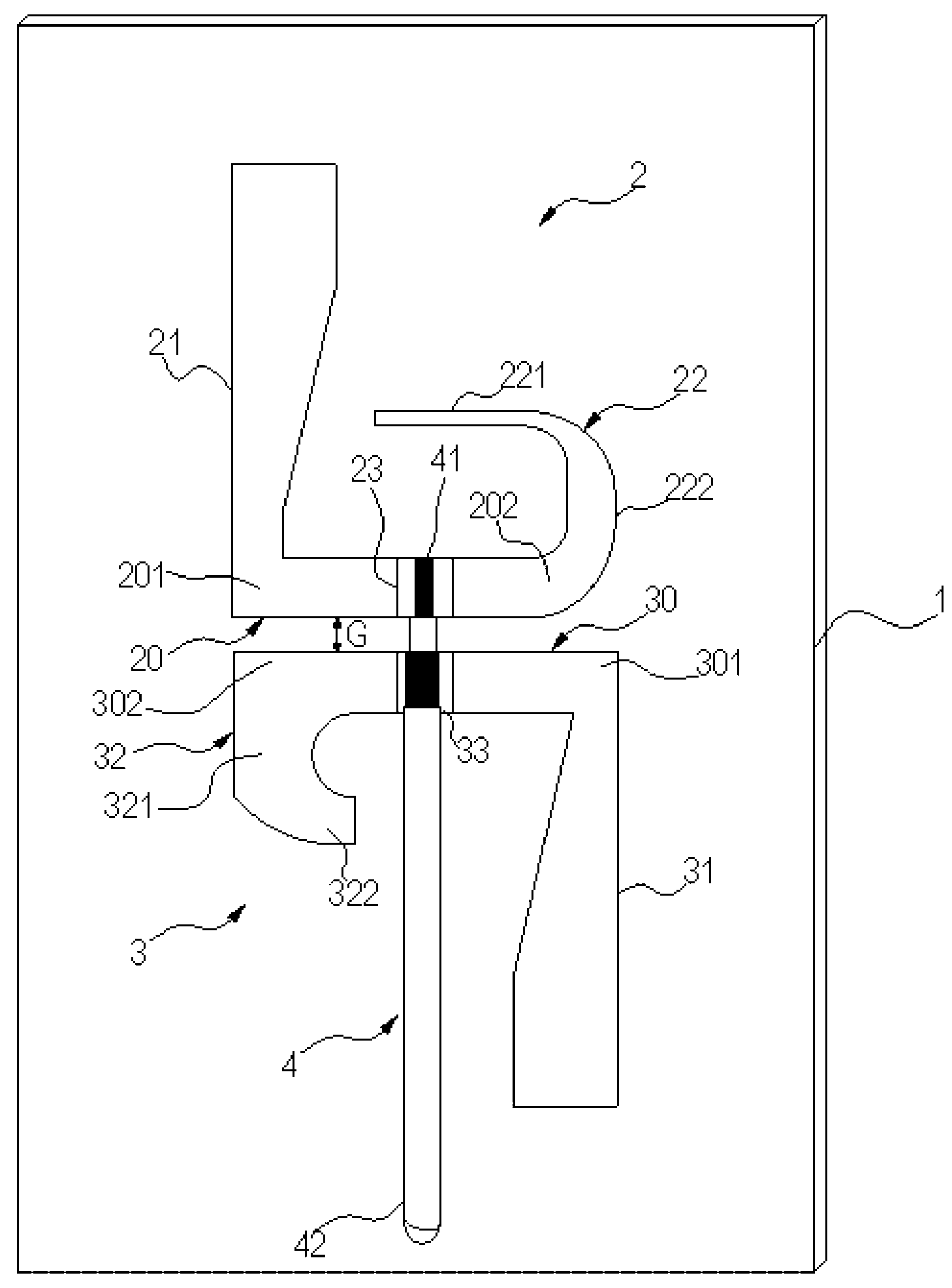 Asymmetric dipole antenna