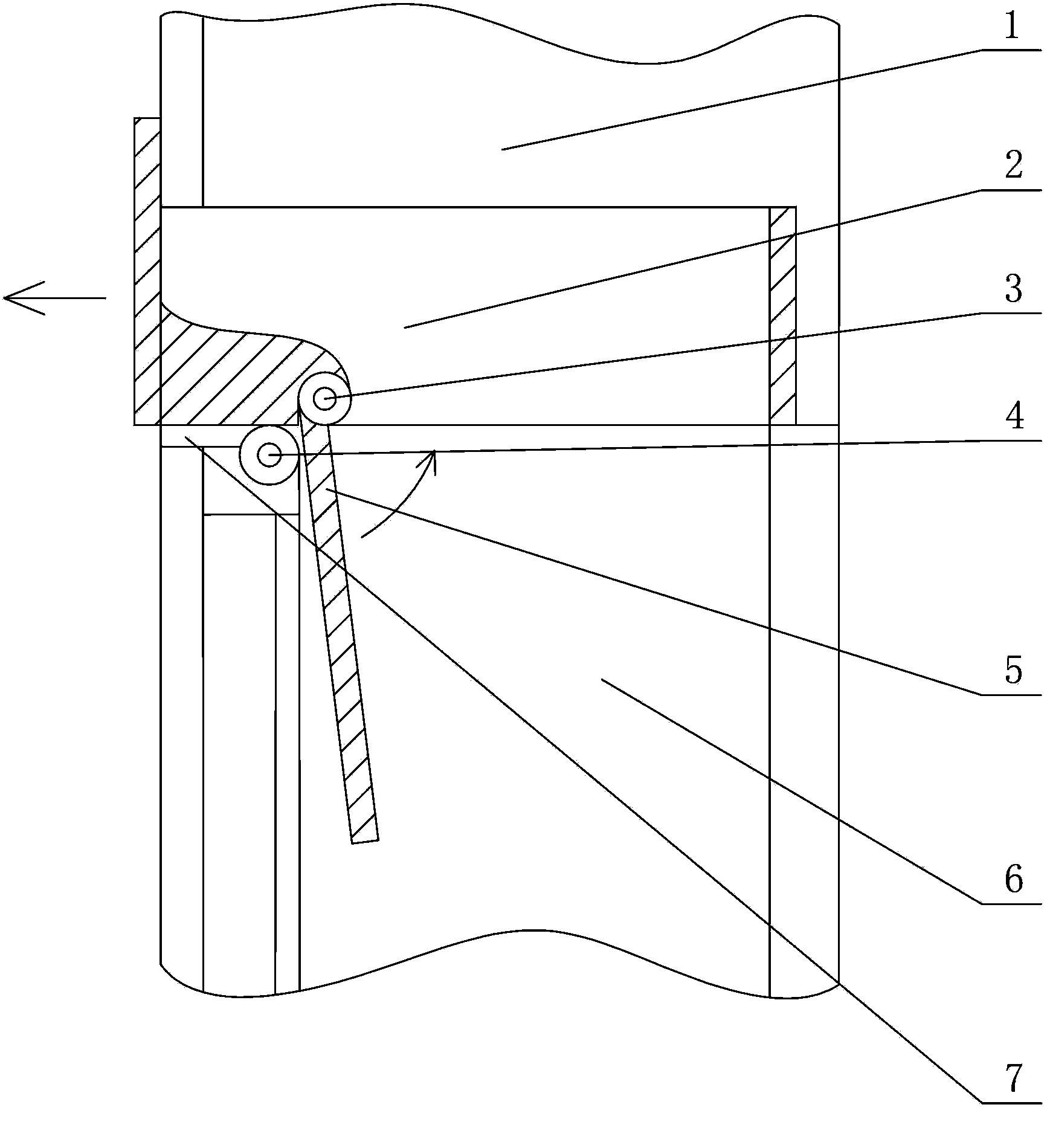 Laundry powder feeding box of washing machine