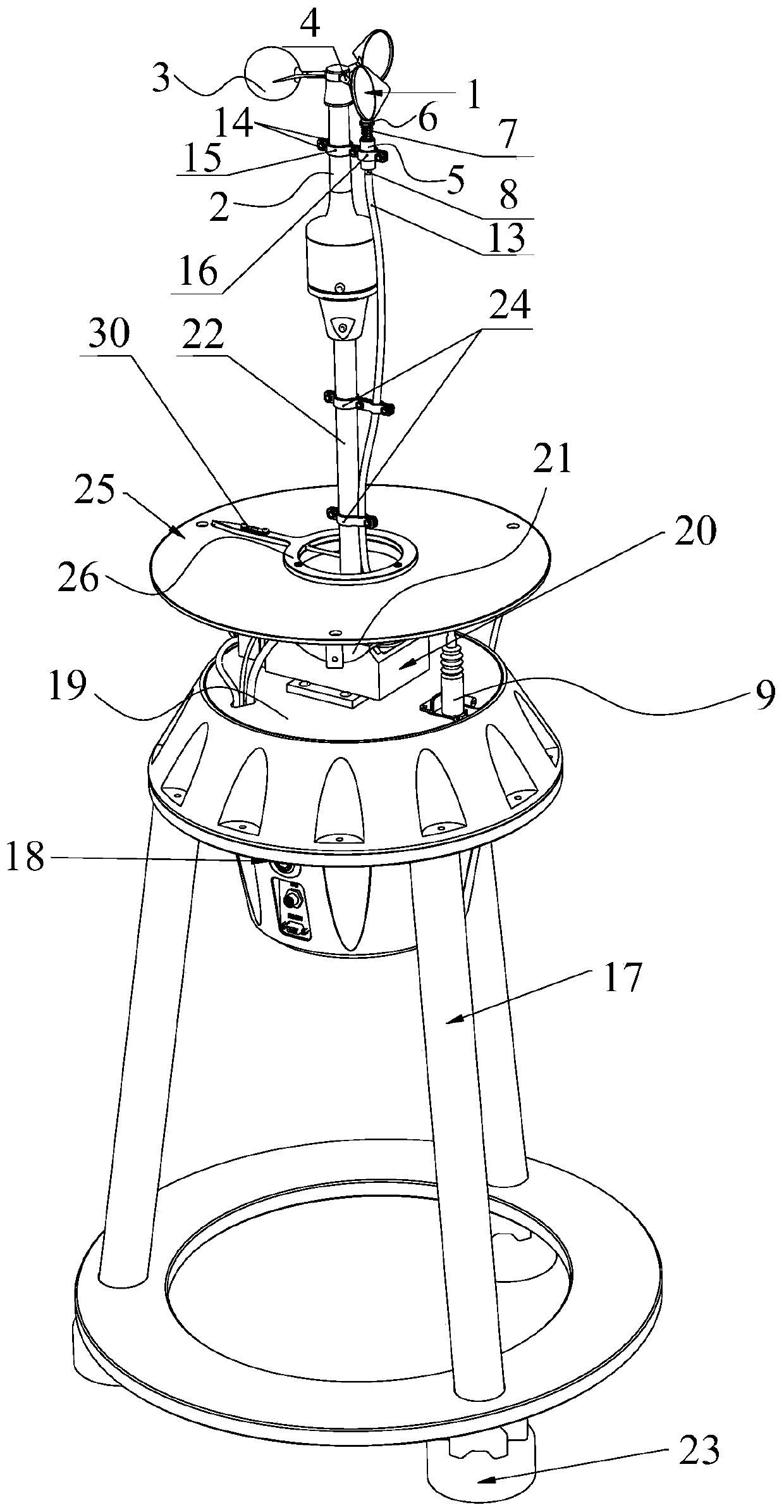 Wind sensor testing device