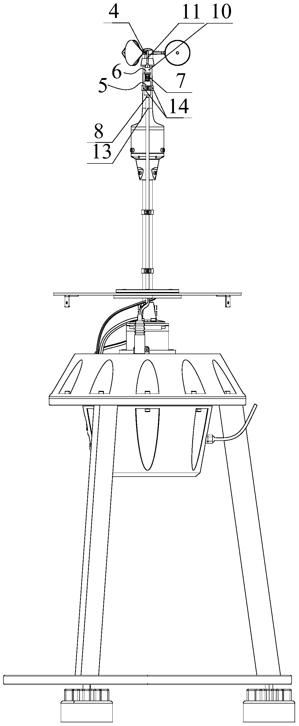 Wind sensor testing device