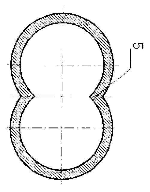 Continuous double-helix asynchronous rubber powder plasticization device