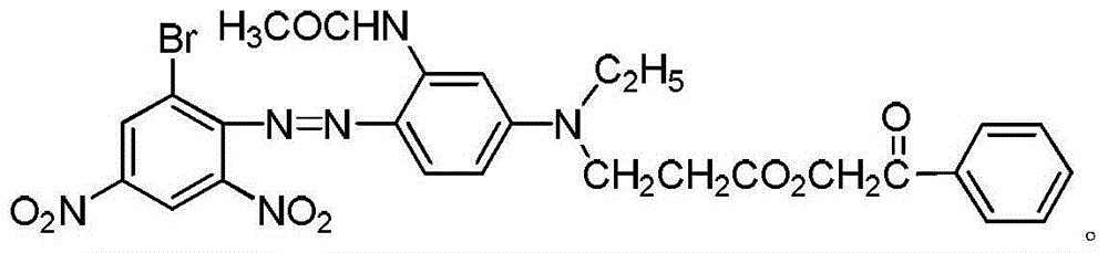 Greenish-blue disperse dye with high washing fastness and sublimation fastness and preparation method thereof