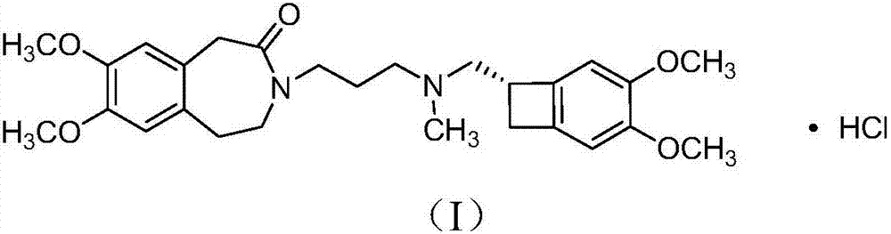 Method for preparing ivabradine hydrochloride alpha crystal form