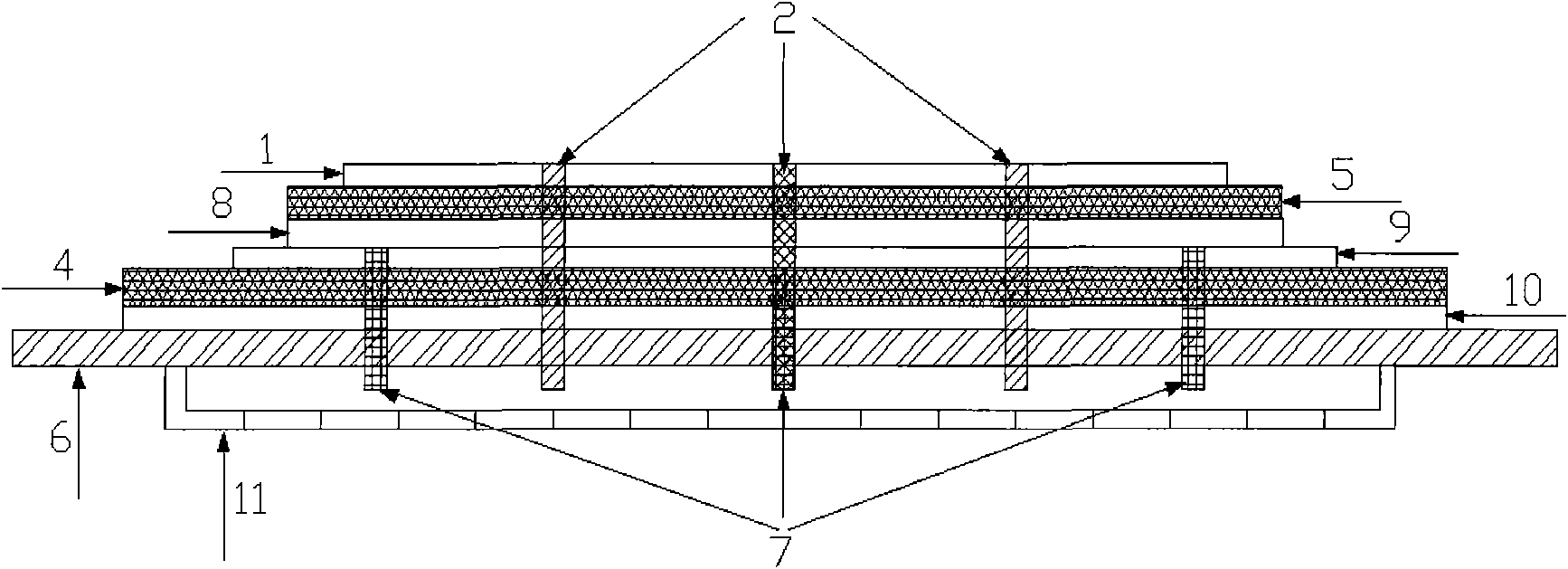 Multifrequency patch antenna device