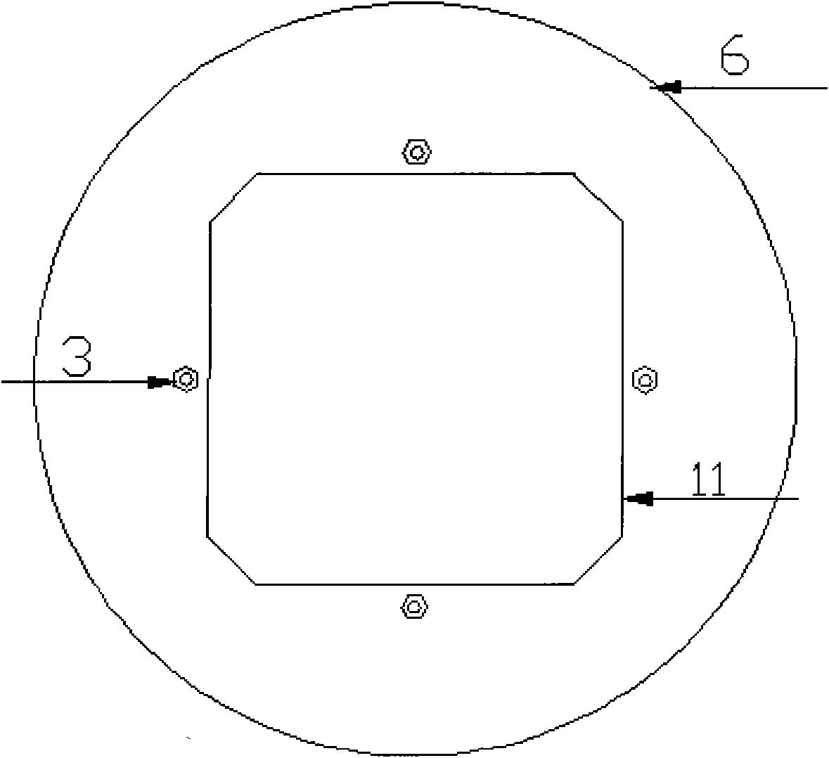 Multifrequency patch antenna device