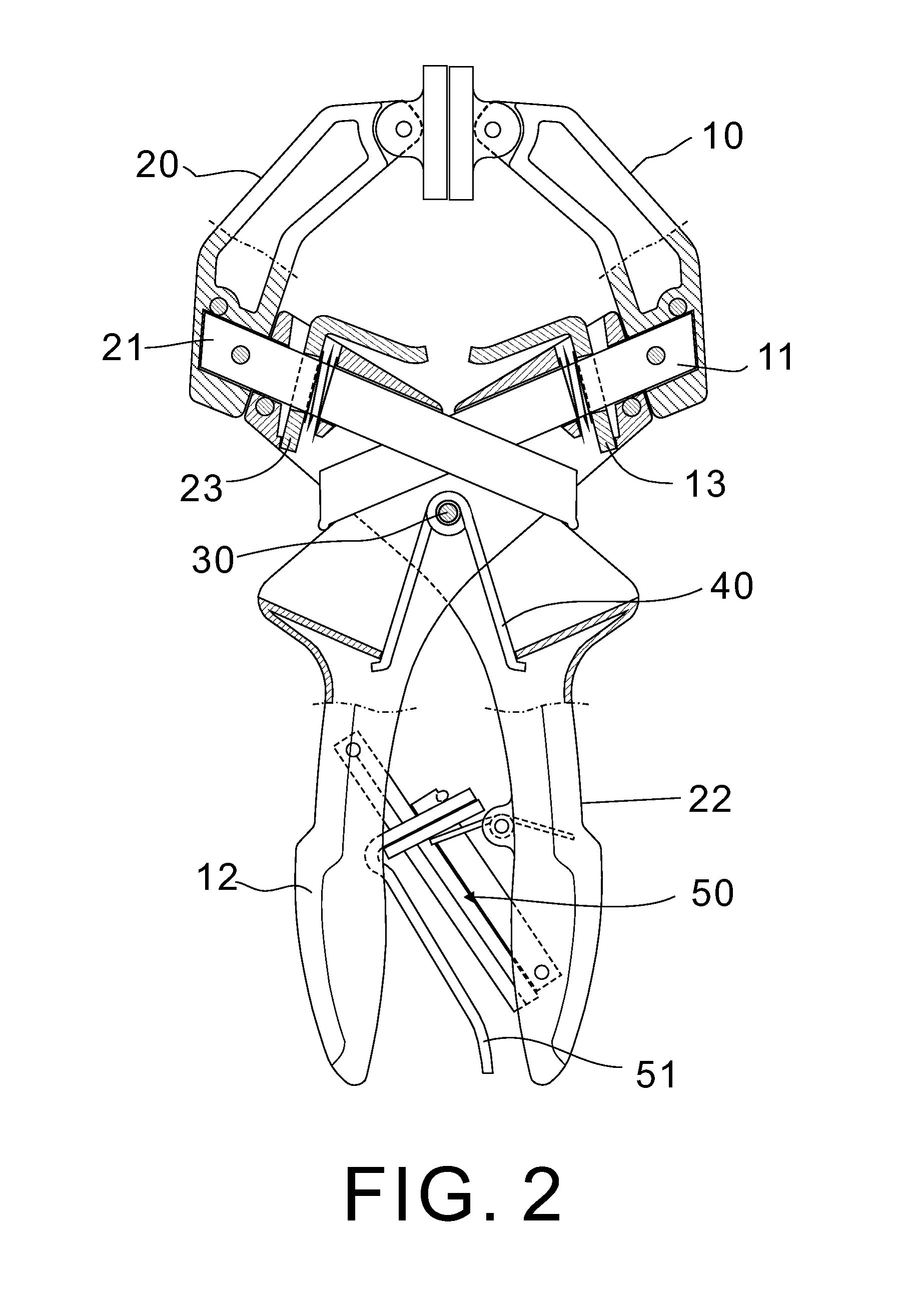 Locking pliers with one or two slide bars each secured to a stationary jaw carrier