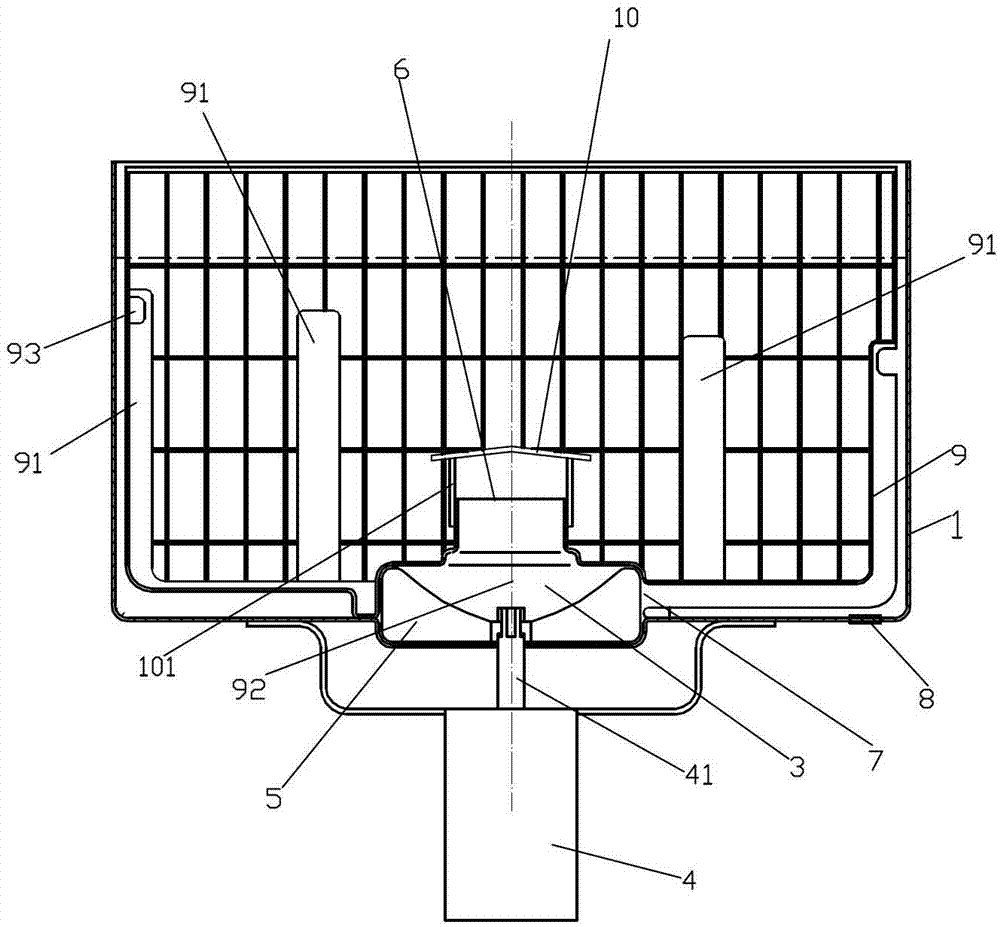 Cleaning device for kitchen