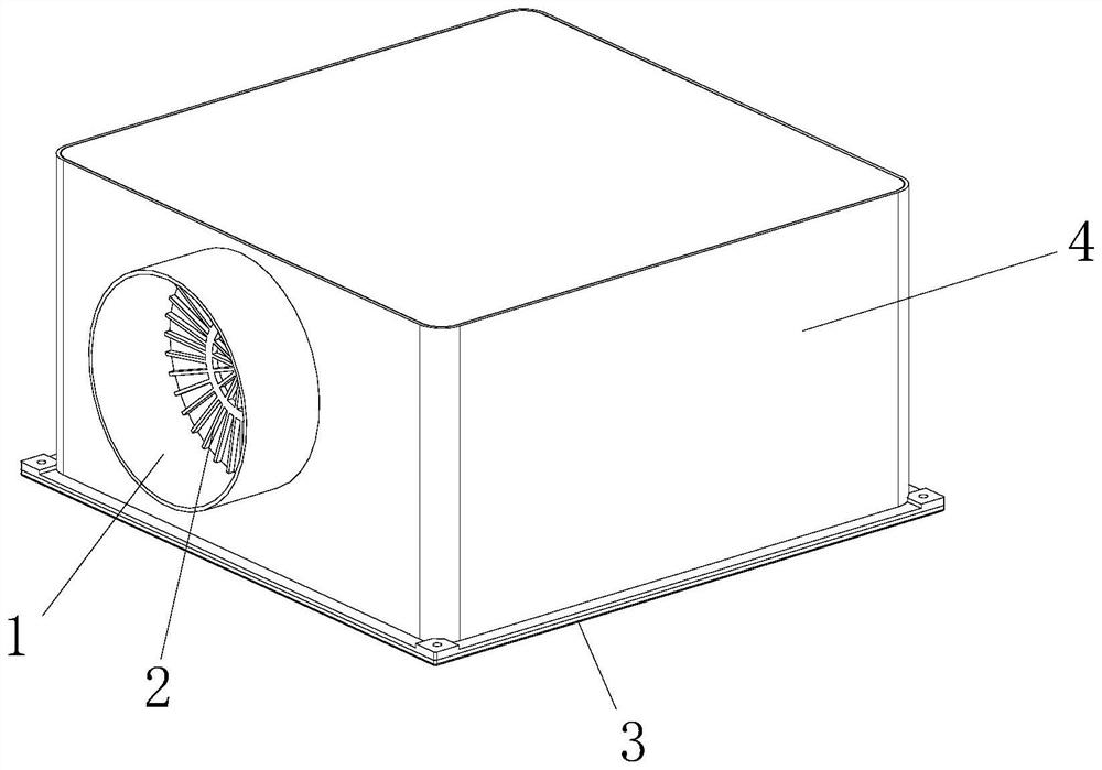 Linkage air exhaust and supply device of kitchen range hood