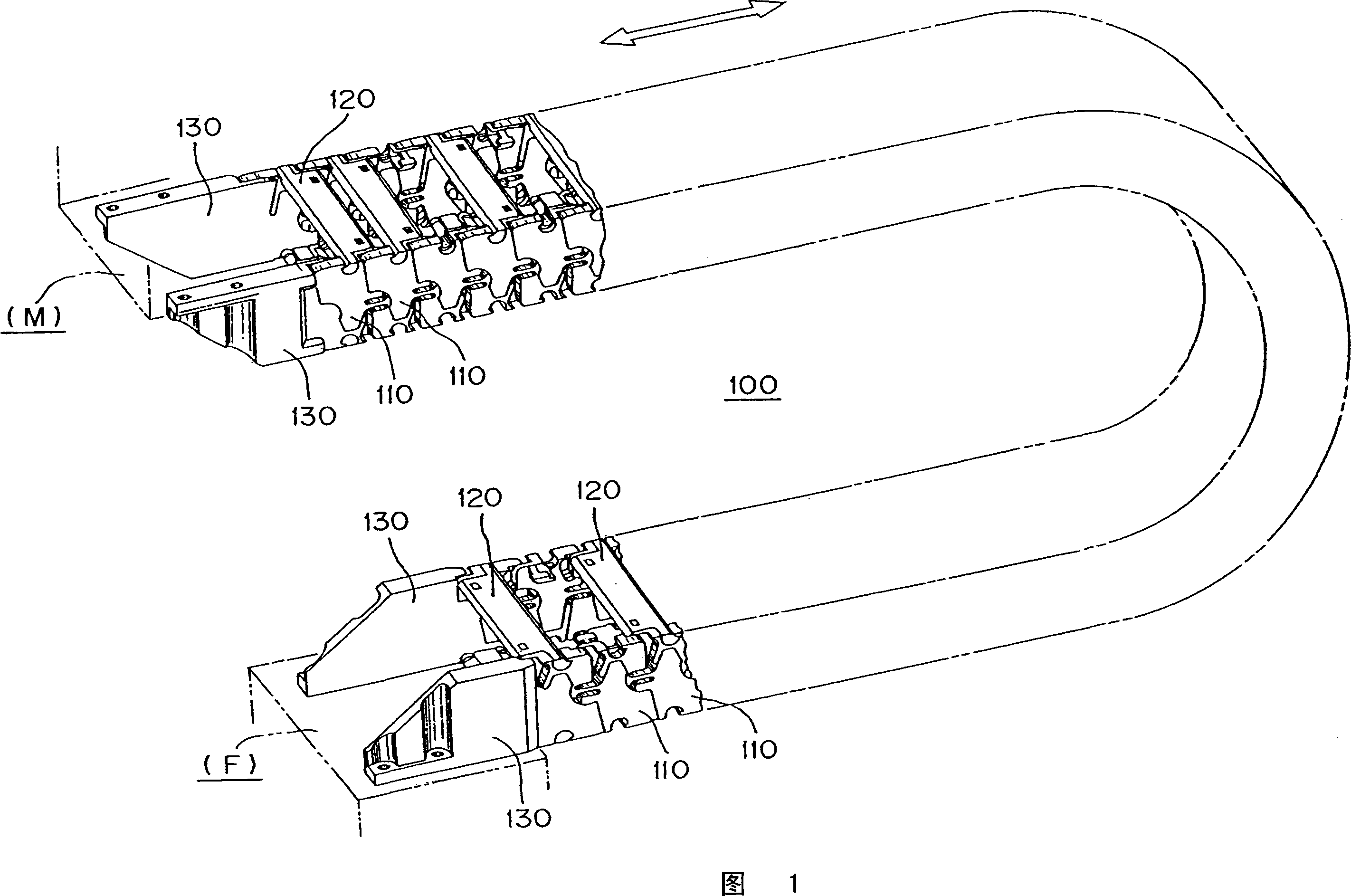 Cable protection guiding device