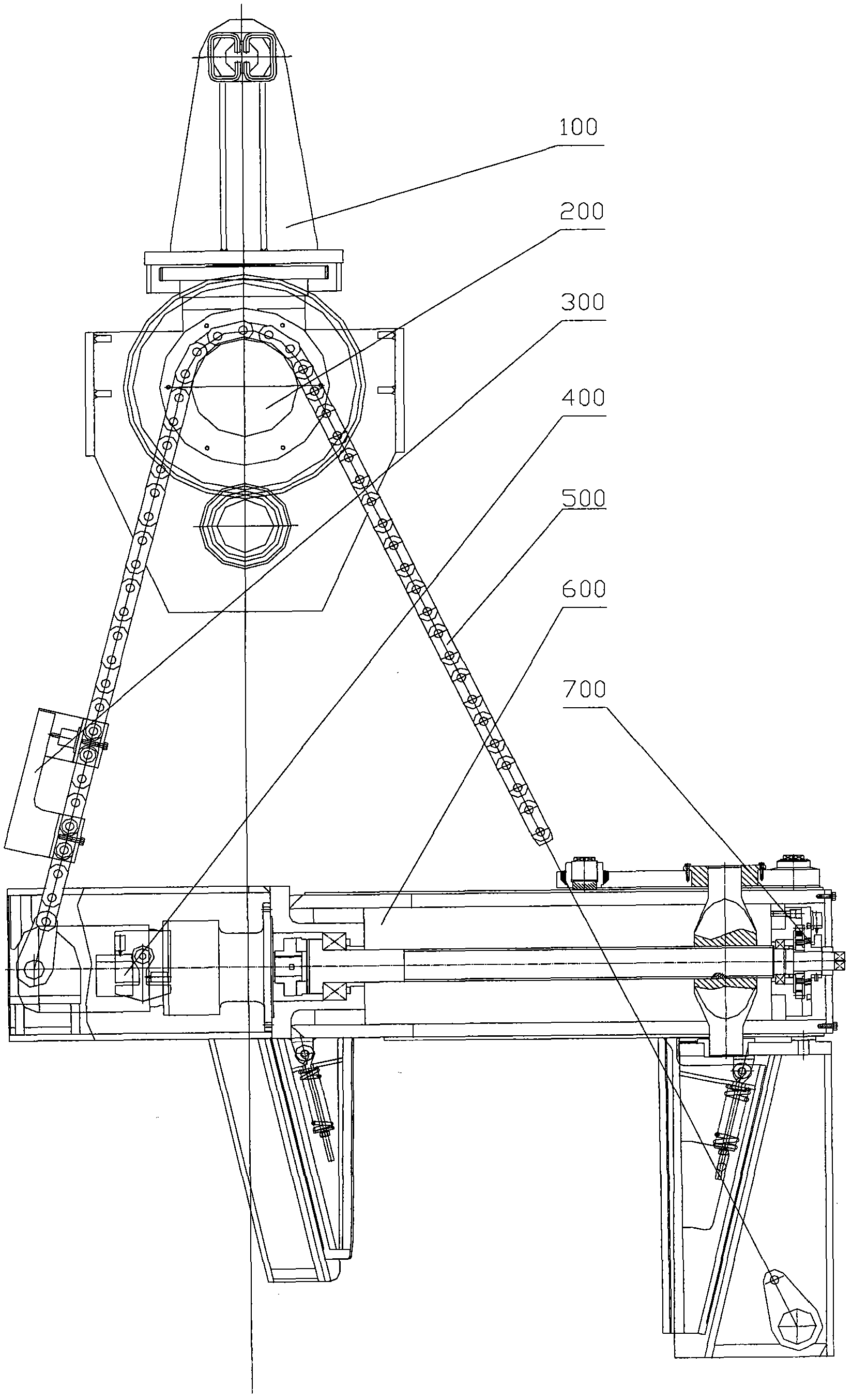 Hydraulic clamp capable of tilting vertical and horizontal rolls in air