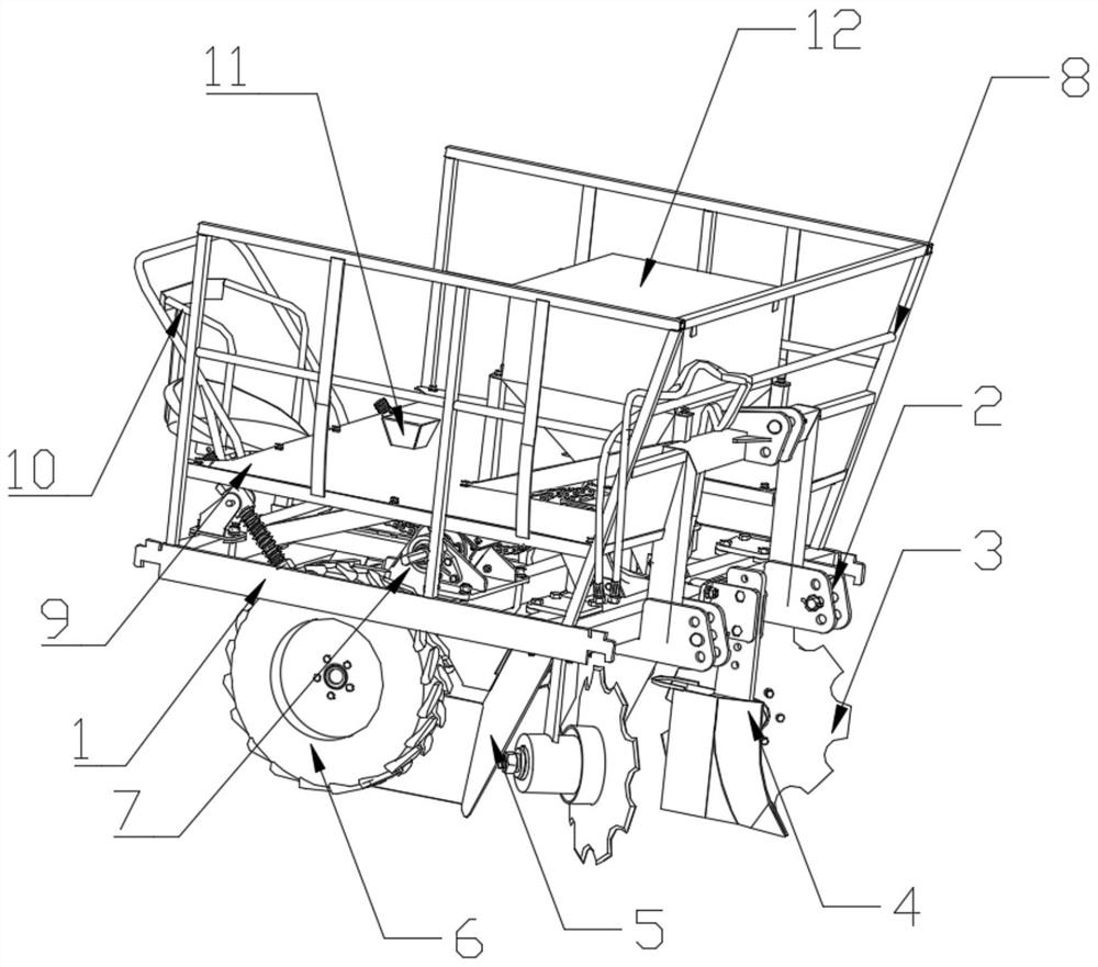 Direct insertion type cassava planting machine