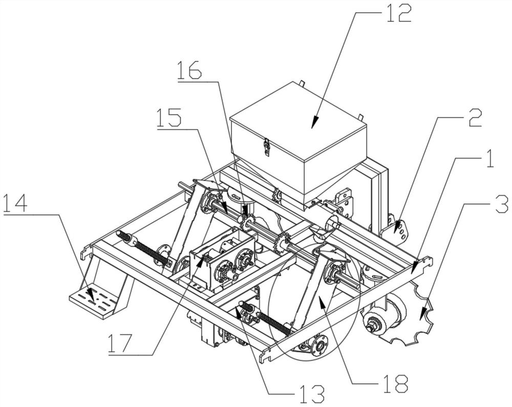 Direct insertion type cassava planting machine