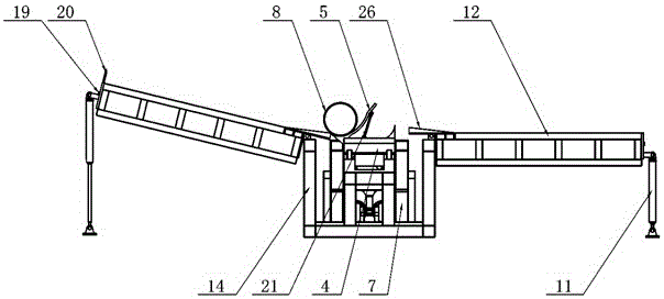 Lifting hydraulic power catwalk system