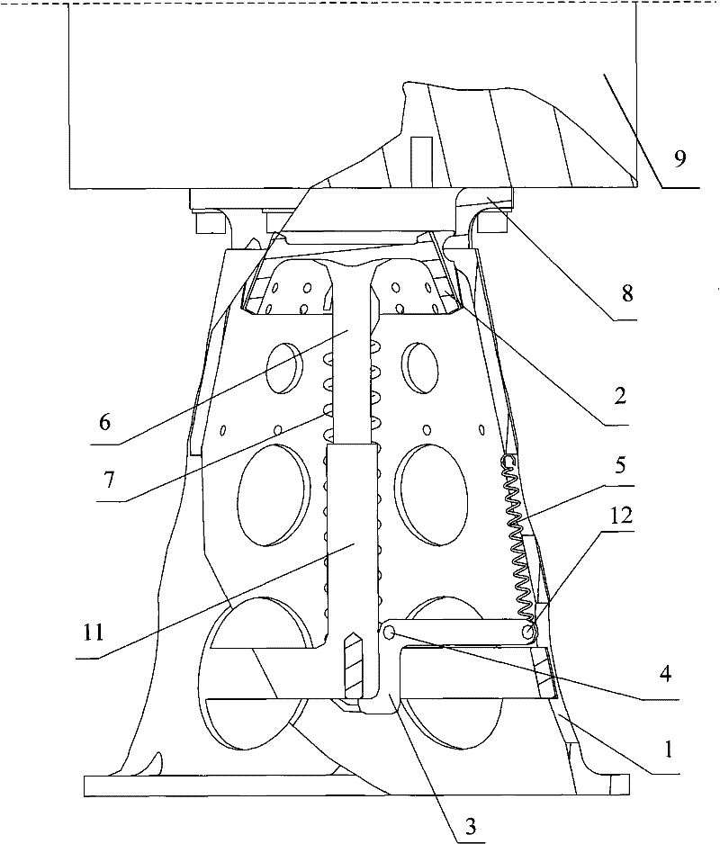 Separation mechanism of on-board equipment