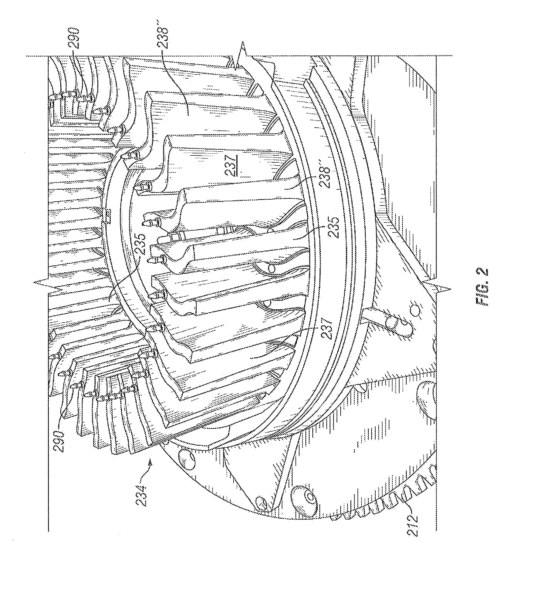 Apparatus for casting a non-pneumatic tire having a floating mold alignment mechanism