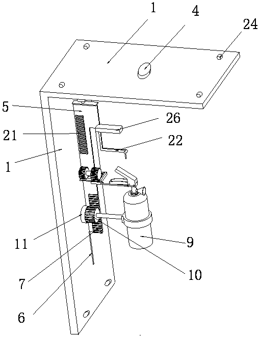 Automatic fire extinguishing device for box-type transformer substation