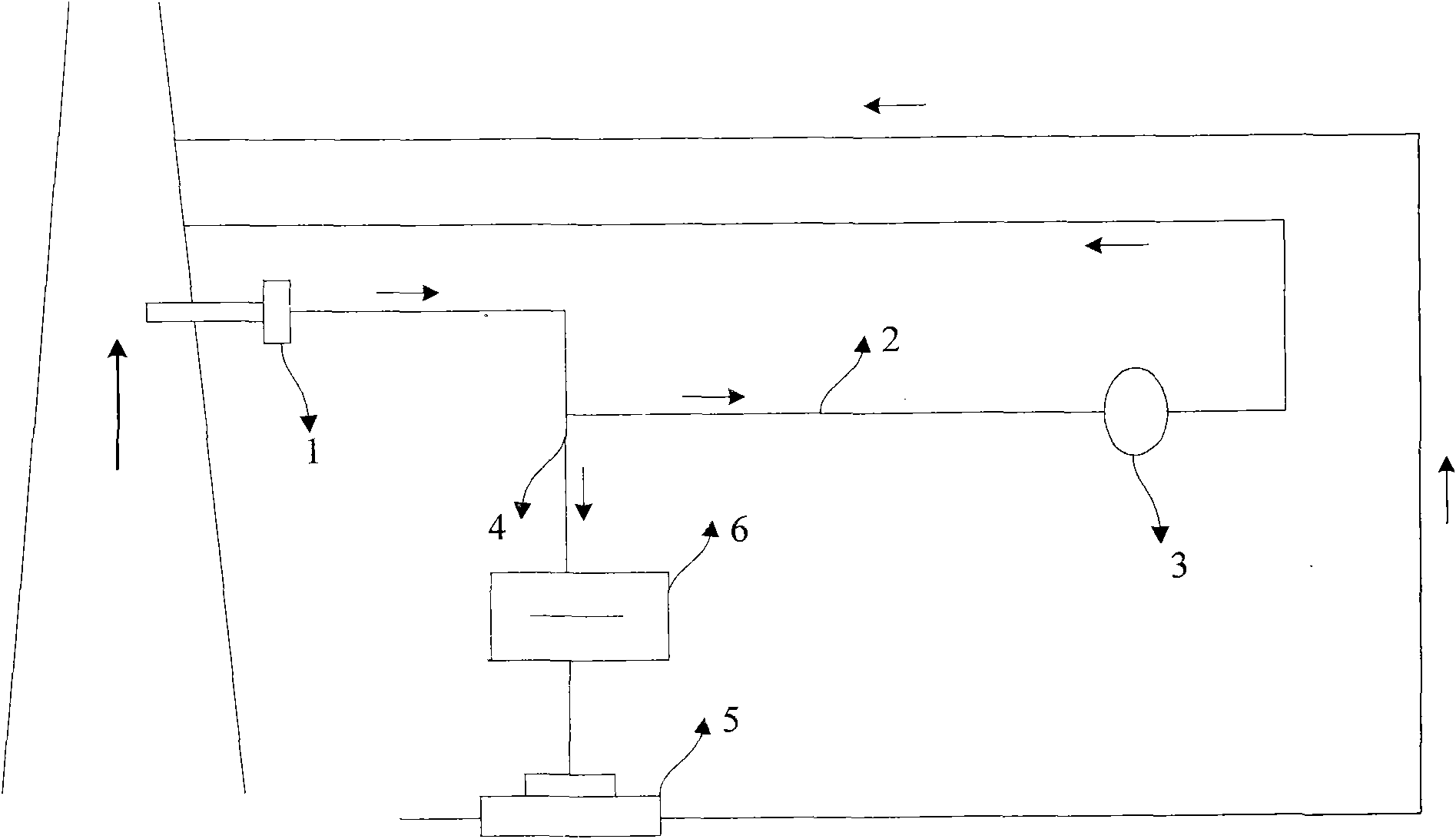 Monitoring system for element in gas in pipeline and operation method thereof