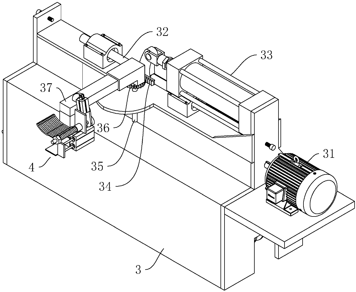 Cutting device for aluminum bar