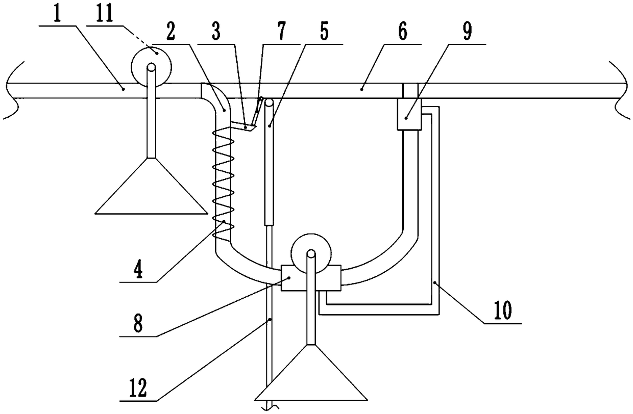 Hanging system guide rail