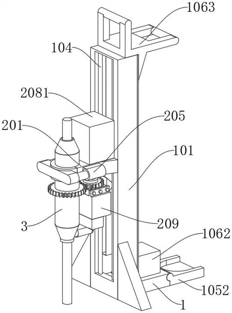 Embedded exposed steel bar rust removal equipment for constructional engineering