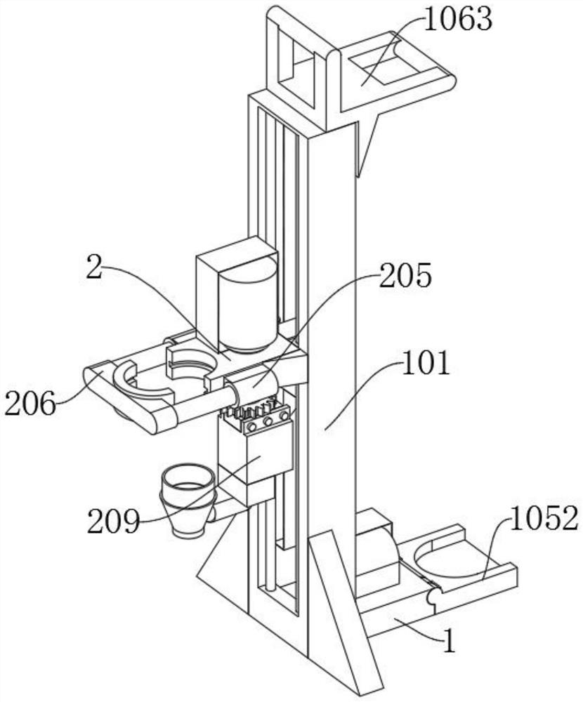 Embedded exposed steel bar rust removal equipment for constructional engineering