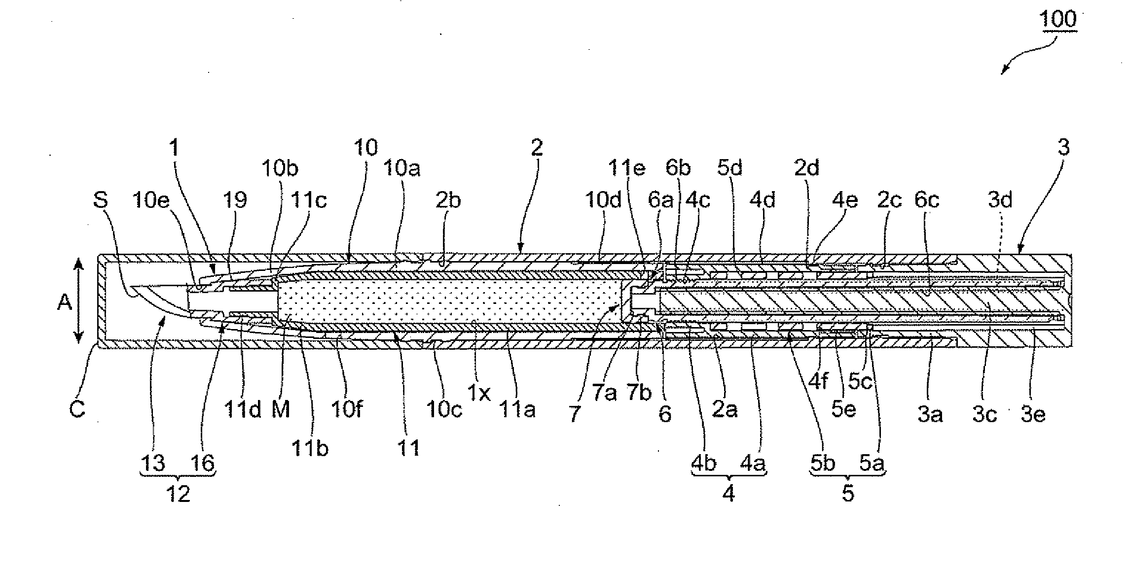 Cosmetic material application container