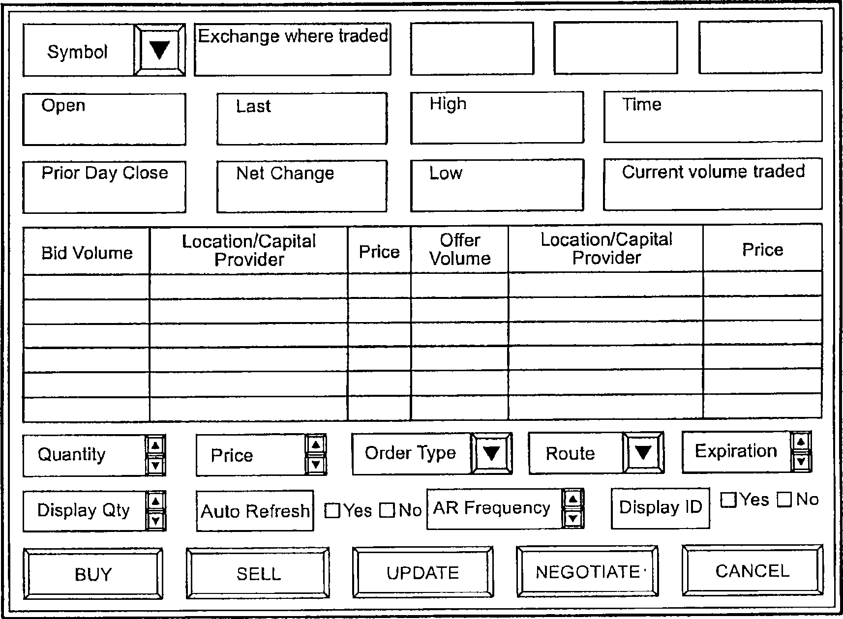 Systems and methods for providing anonymous requests for quotes for financial instruments