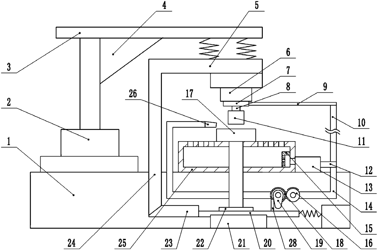 Grinding device for automobile accessories