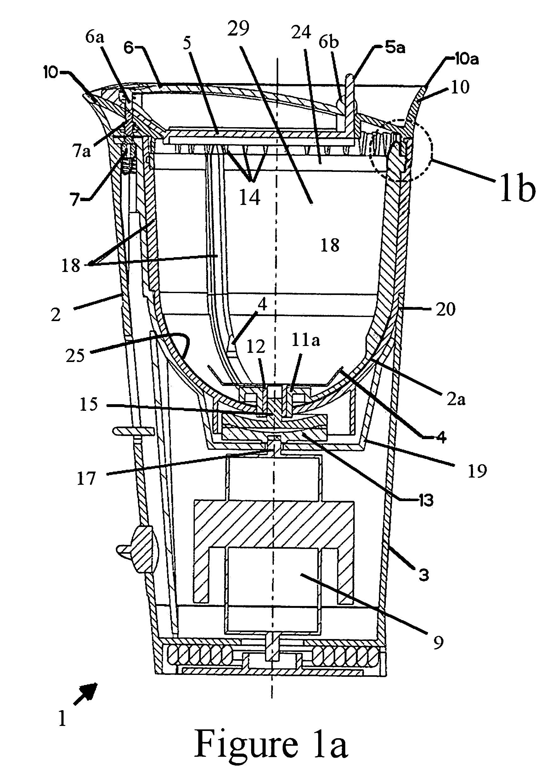 Spill-resistant material milling processor