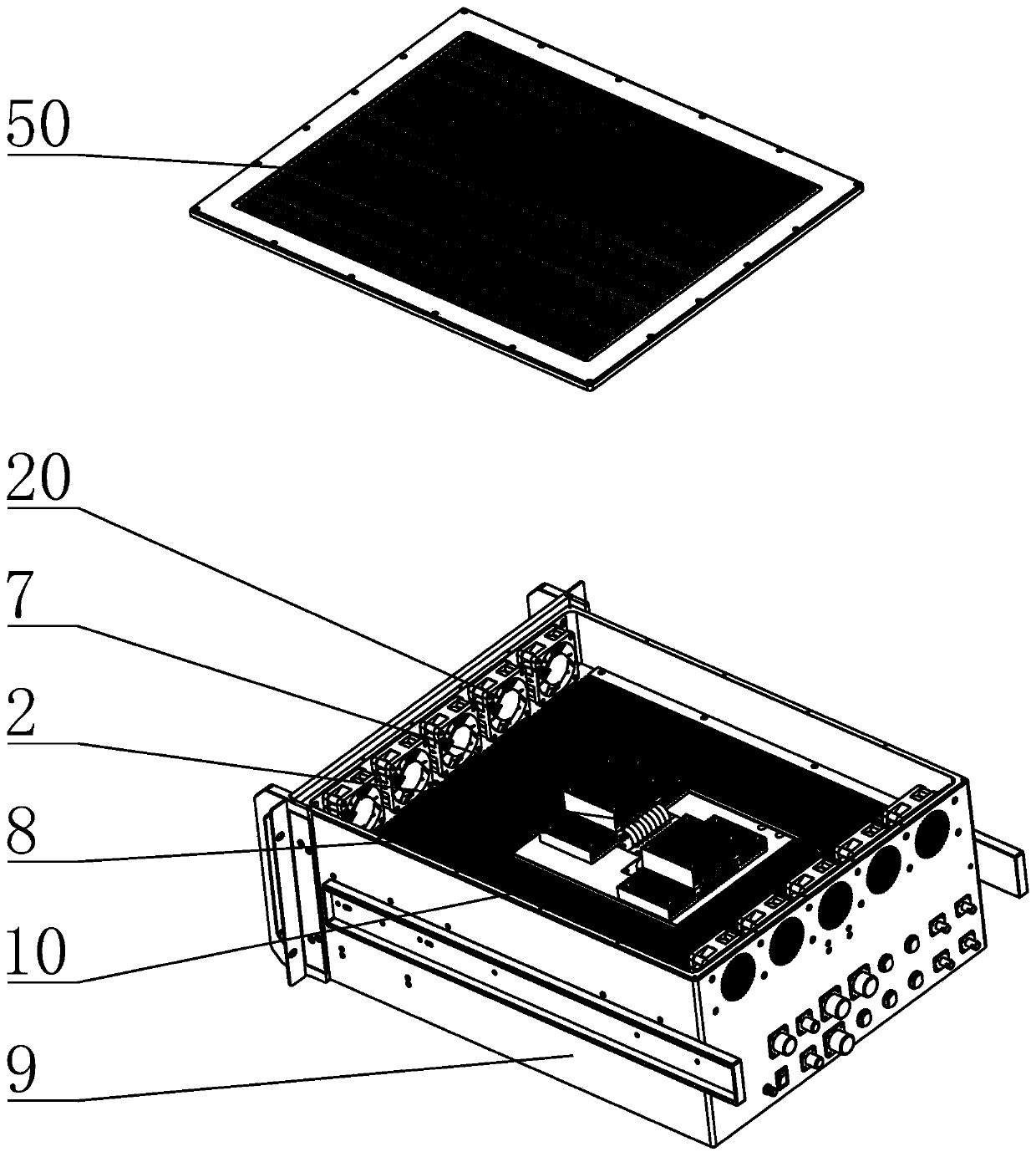 CPU heat dissipation installation structure for reinforced server