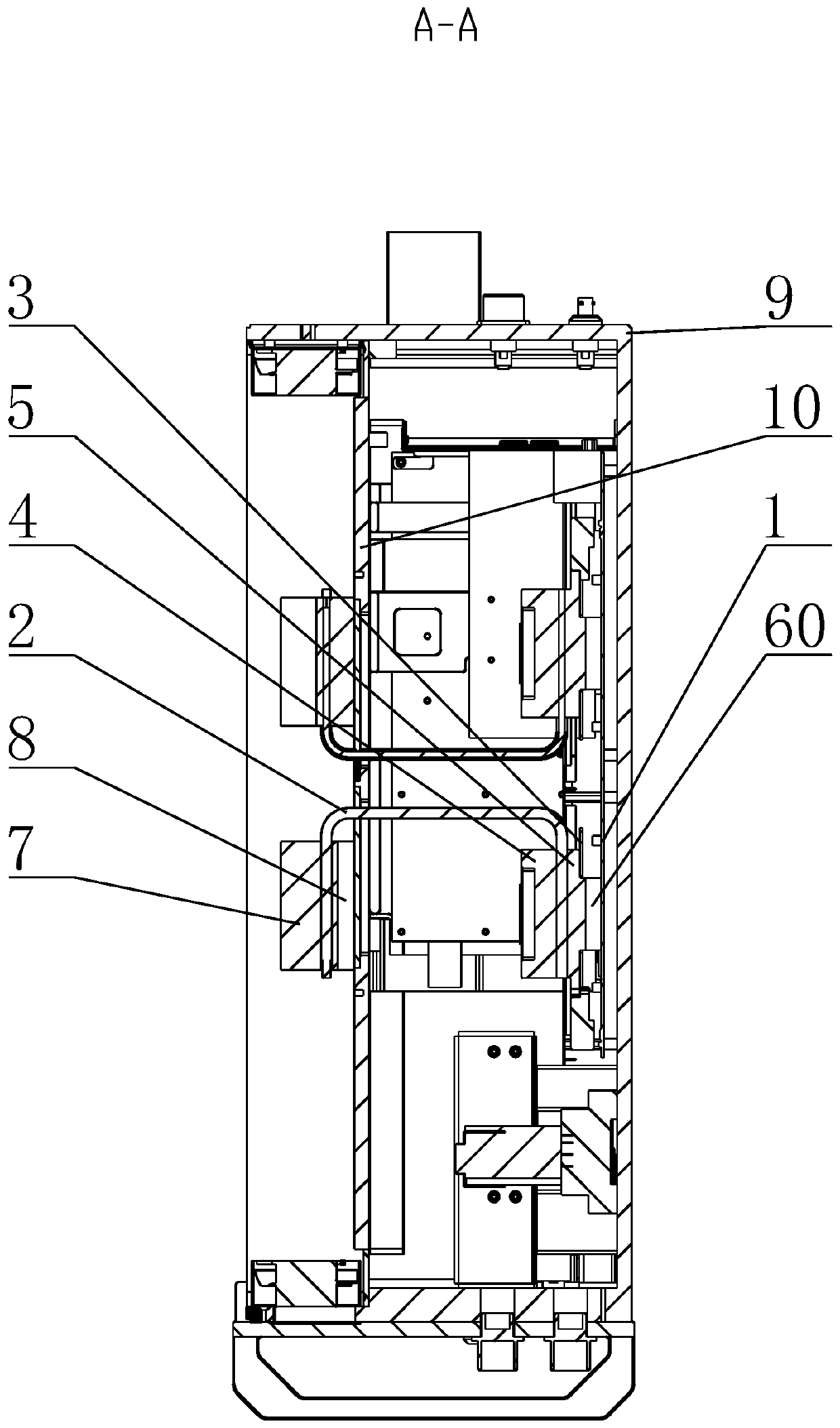 CPU heat dissipation installation structure for reinforced server