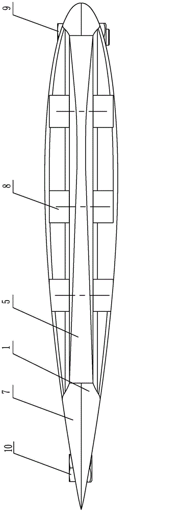 Double-fluctuation pectoral-fin cooperative-propel ray-imitated underwater vehicle