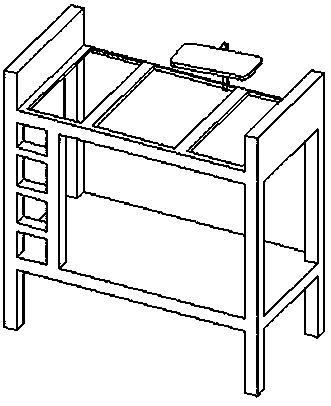 Foldable student bed table