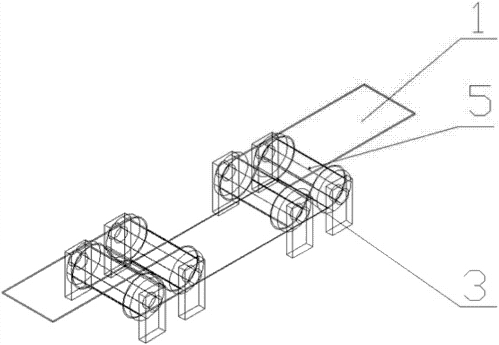 On-line control method for removing foreign matters adhered to the roll surface