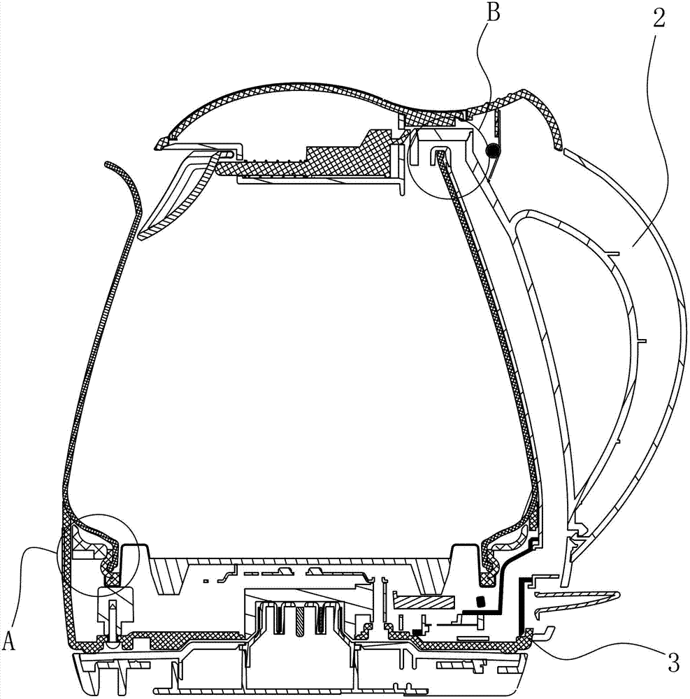 Electric heating glass kettle