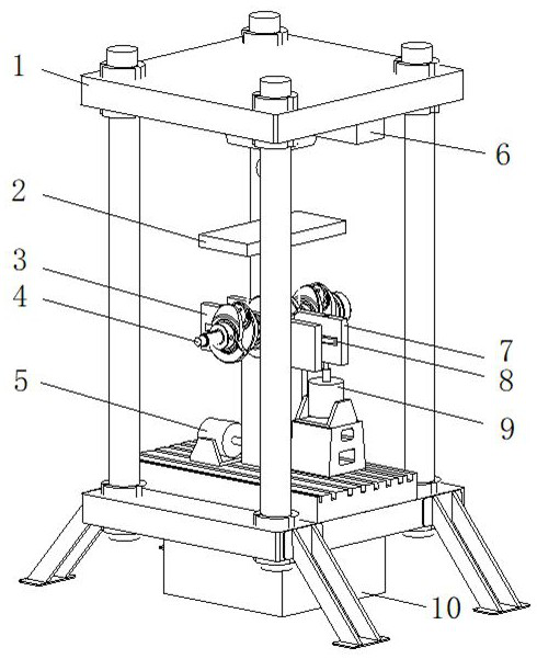 Crankshaft bending torsion combined load test device