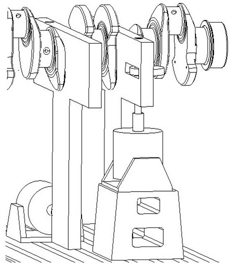 Crankshaft bending torsion combined load test device