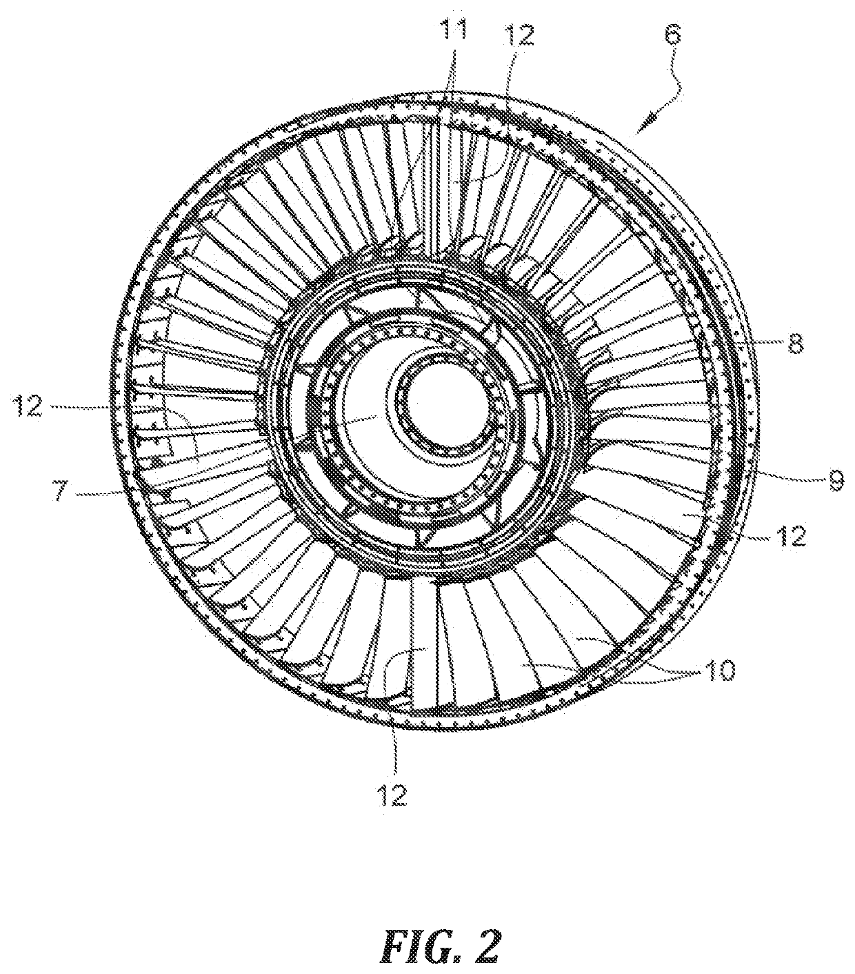 Aerodynamic arm for an aircraft turbine engine casing