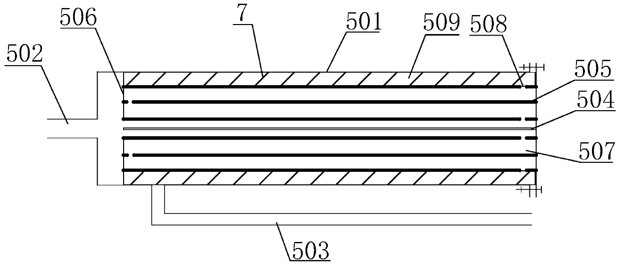 A high-efficiency purification device for oily sewage electrocoagulation