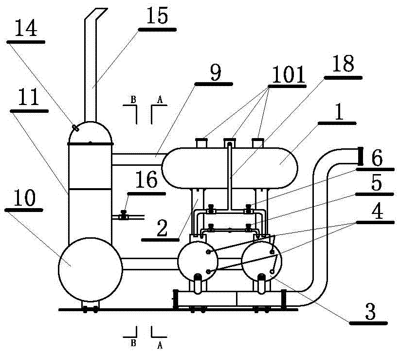 Condensate water recycling and conveying system and method thereof