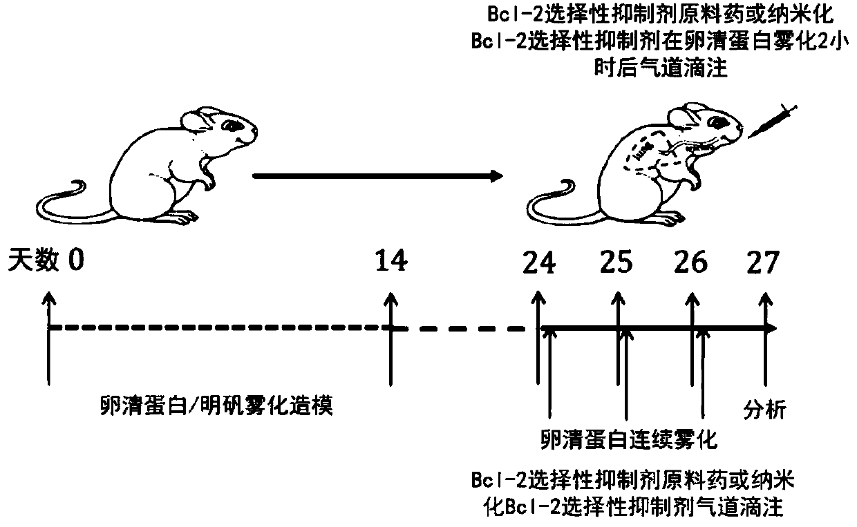 Preparation method, product and application of a pH-sensitive nano-sized bcl-2 selective inhibitor