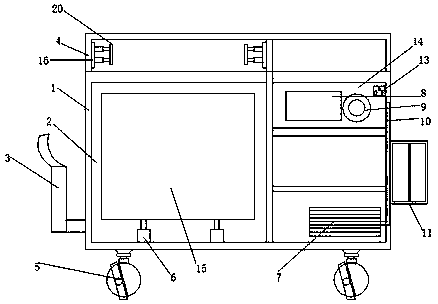 Anesthetic trolley with heating function