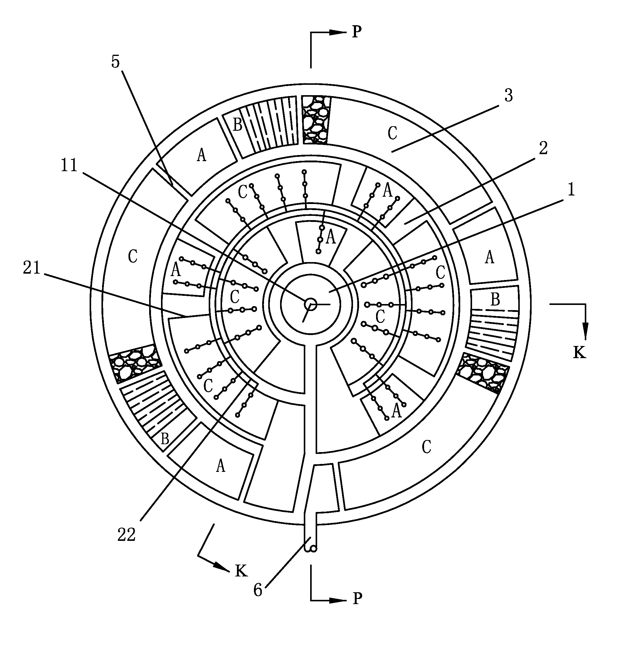 Reactor for sewage treatment