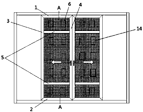 Screen door capable of absorbing and removing noise