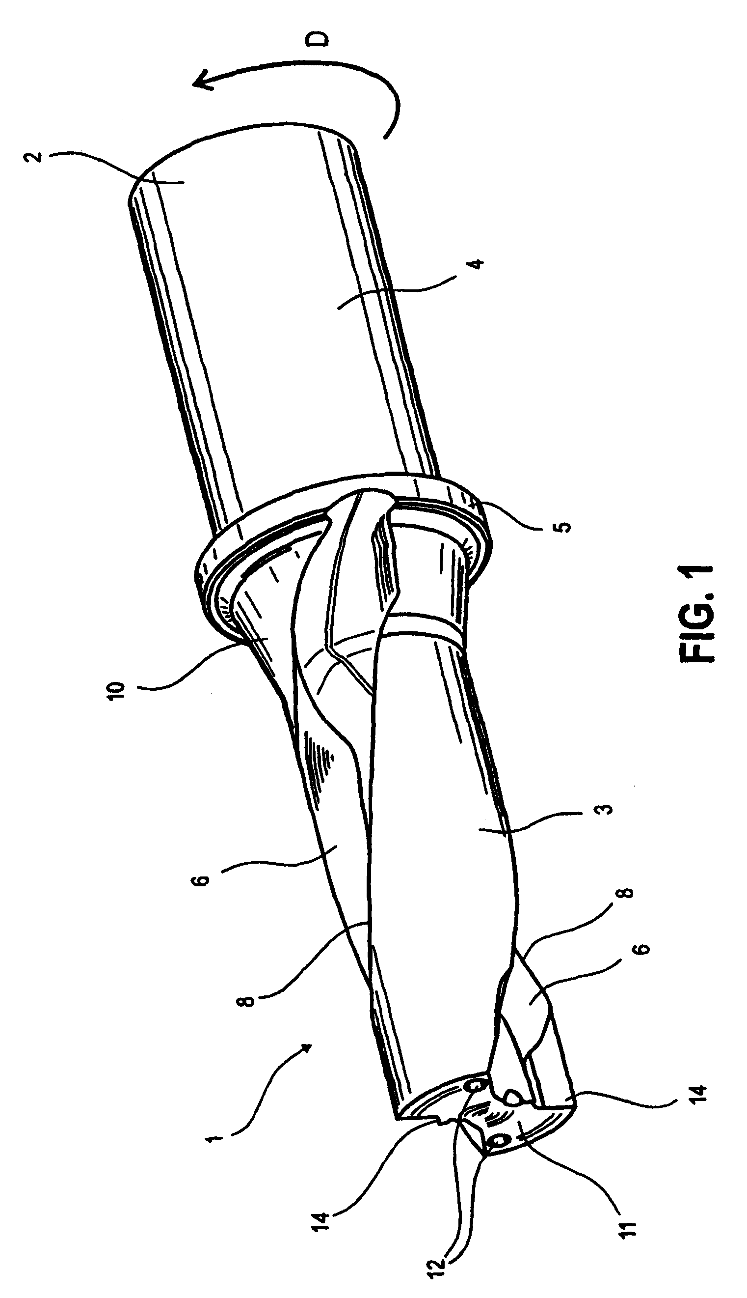 Twist drill having at least two cutting inserts at the tip each with its own J-shaped chip guiding flute and a method for the production thereof