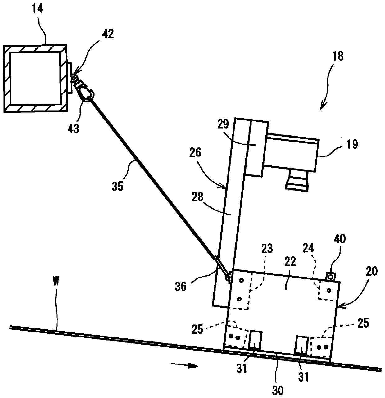 Woven fabric inspection apparatus for loom