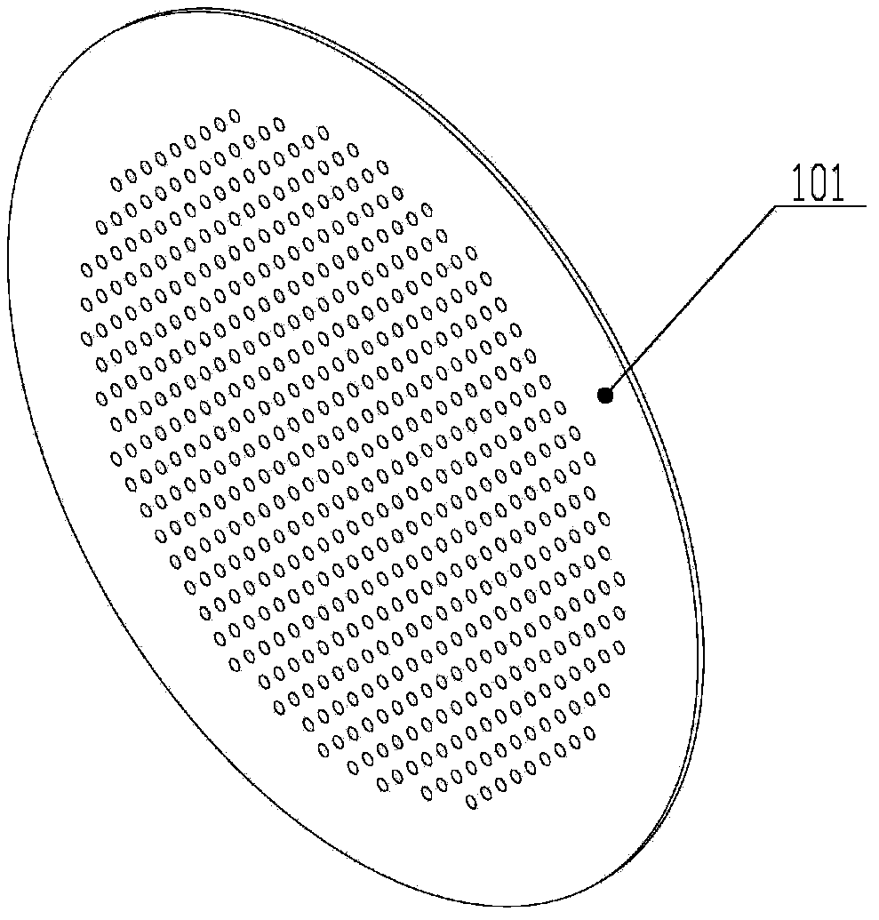 Spray head of MOCVD (metal organic chemical vapor deposition) equipment reactor and connection structure thereof