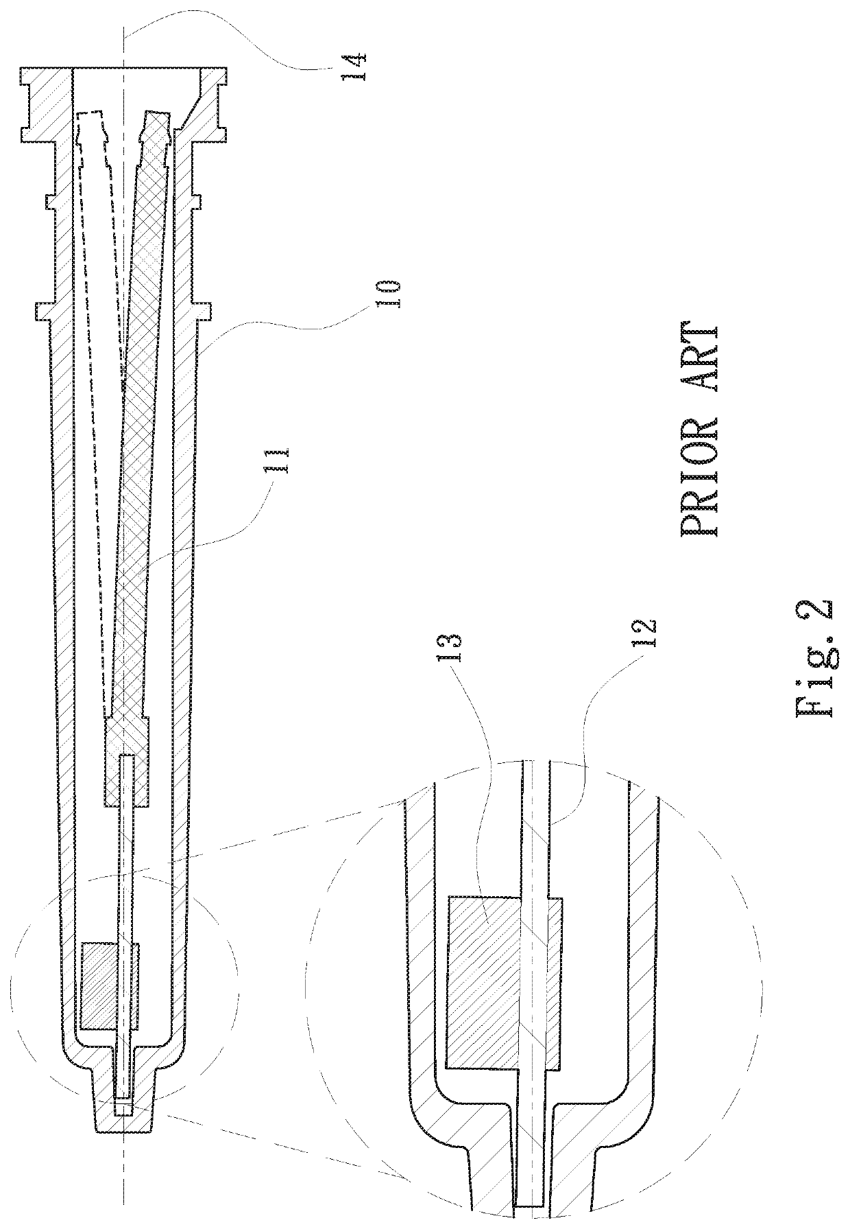 Vibration structure of electrical toothbrush