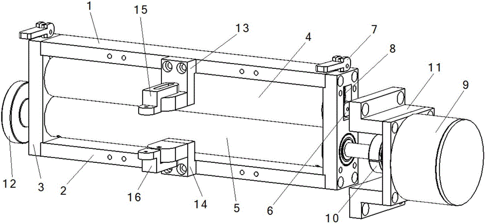 Membrane tension control induction type compression roller mechanism